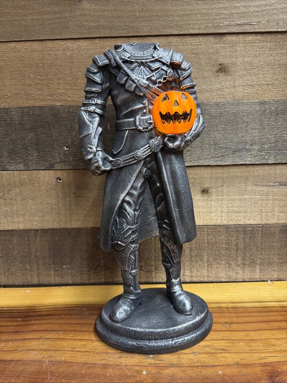 SLEEPY HALLOW Halloween 15" Headless Horseman w/ Light Up Jack O Lantern